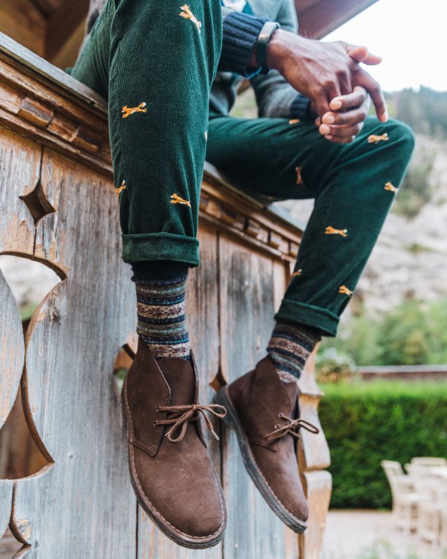 Clarks Desert Boots мужские синие