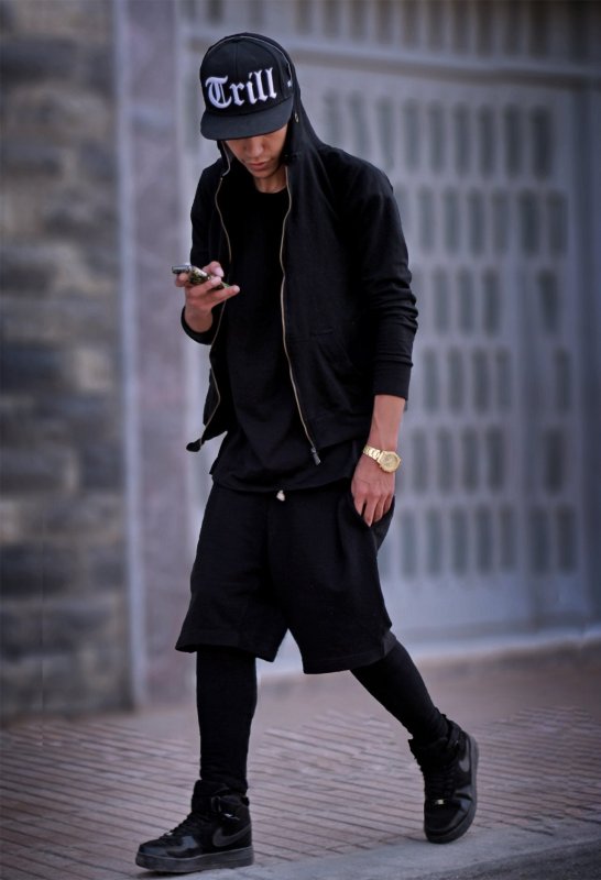 Black Air Force 1 outfit