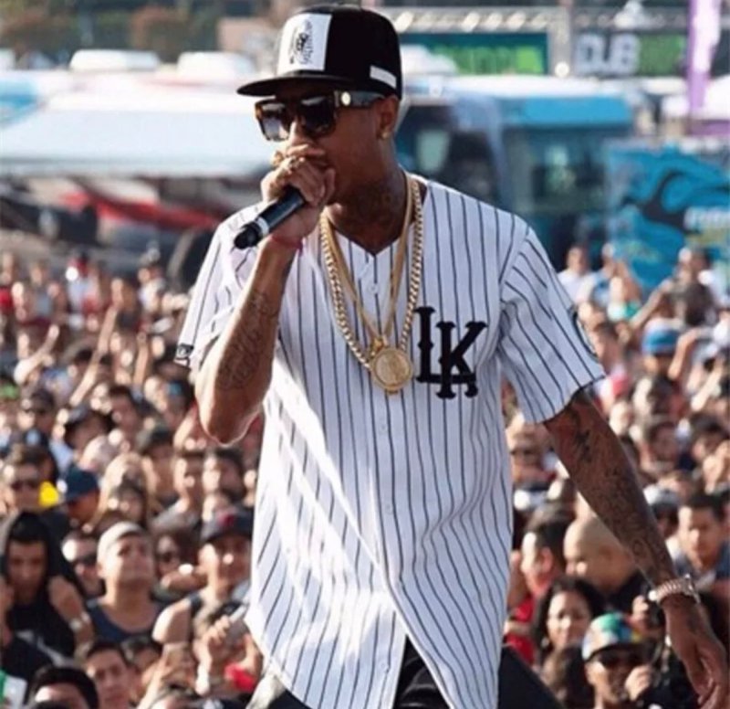 Хип-хоп t рубашка Tyga