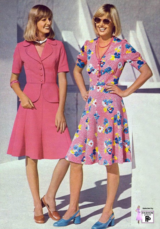 Мода 1970 кримплен