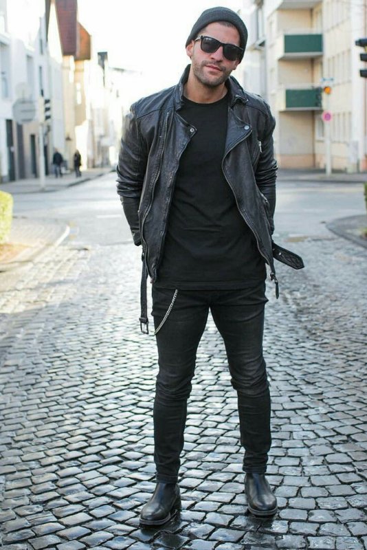 Челси и косуха мужской look