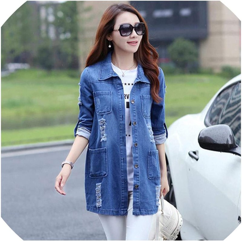 Denim тренч
