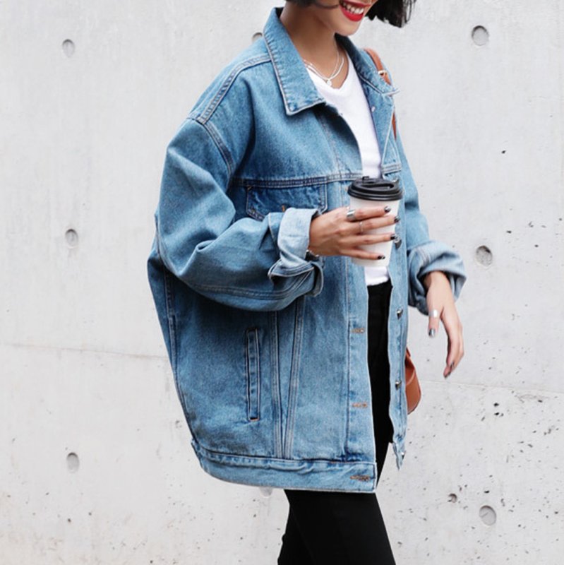 Denim Trench Coat стрит стайл