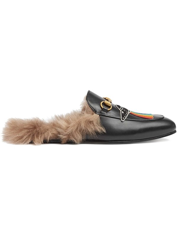 Мюли Gucci с мехом