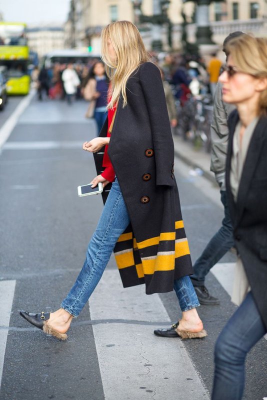 Street Style мюли Gucci