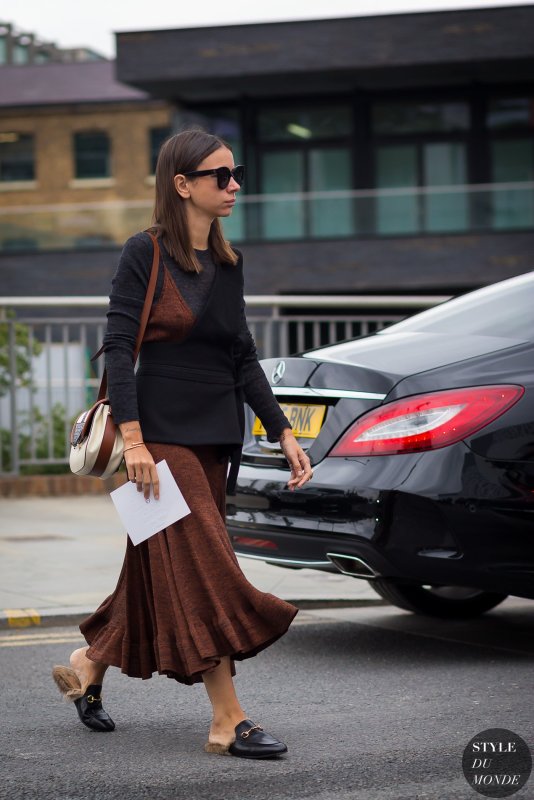 Street Style мюли Gucci
