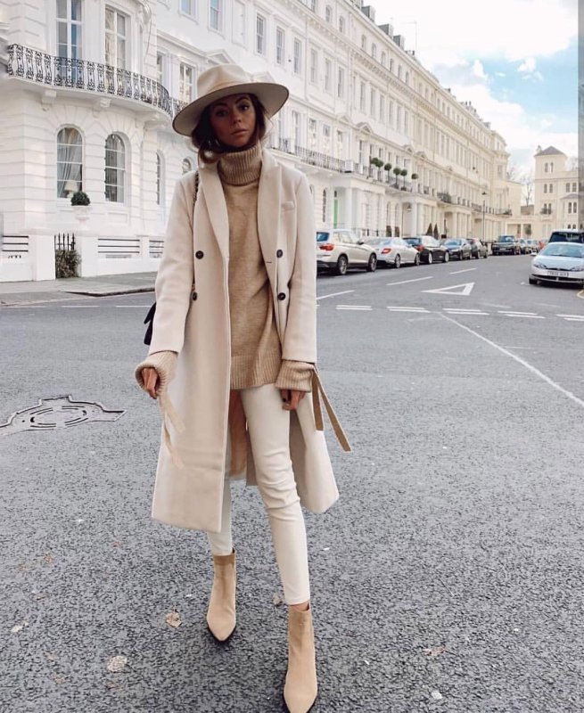 Пальто Дабл кэмэл серый Street Style