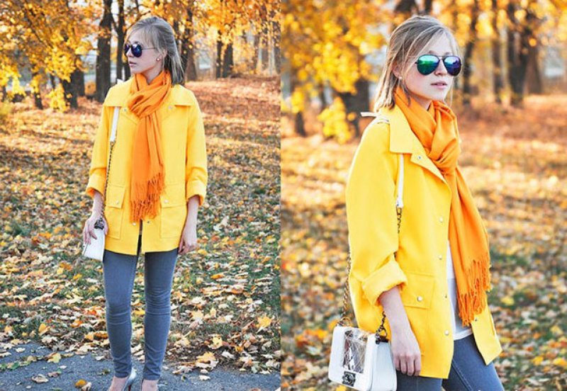 Пальто Zara лимонное
