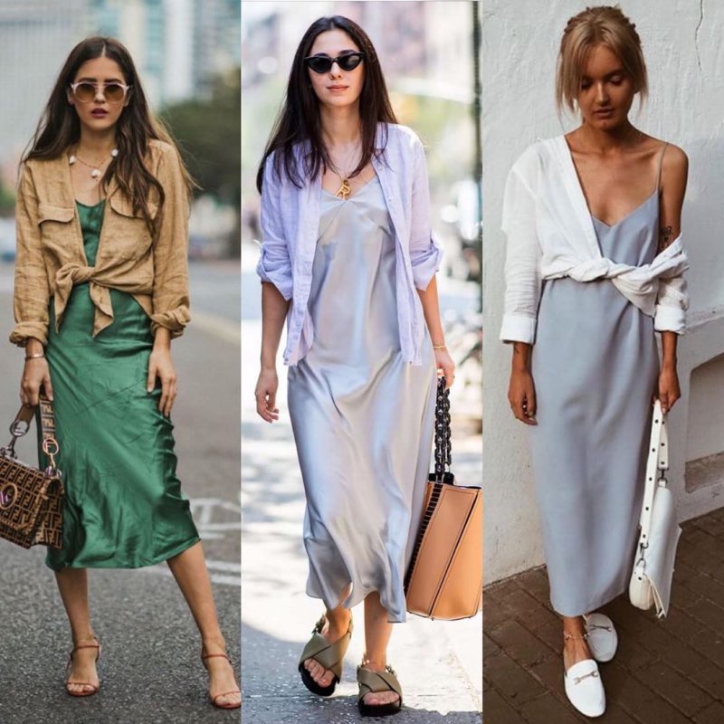 Slip платье Dress with Turtleneck