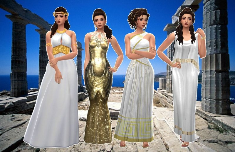 The SIMS 4 платье Греция