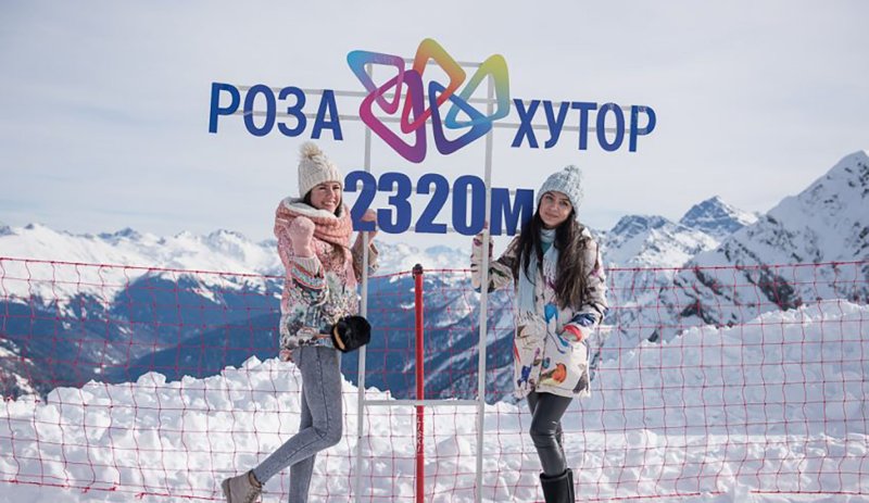 Сочи, роза Хутор в декабре