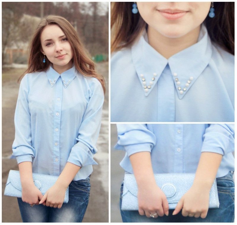 Джинсы рубашка и балетки
