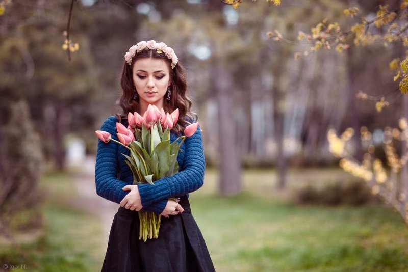 Весенняя фотосессия на улице
