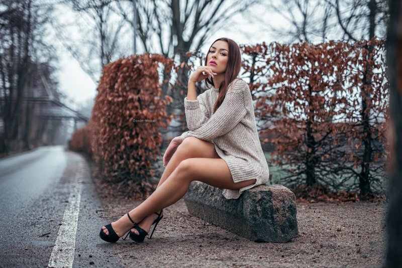 Фотосессия девушки на улице