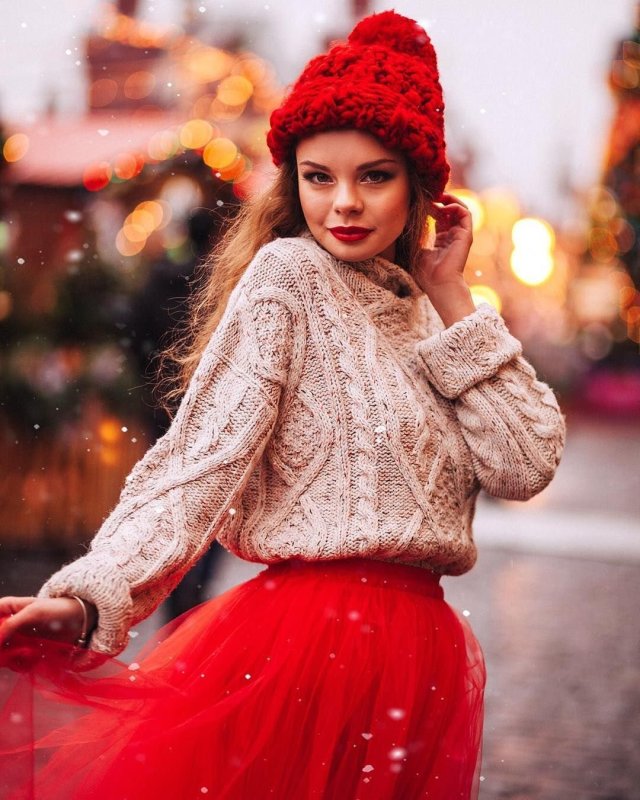 Зимняя фотосессия на улице