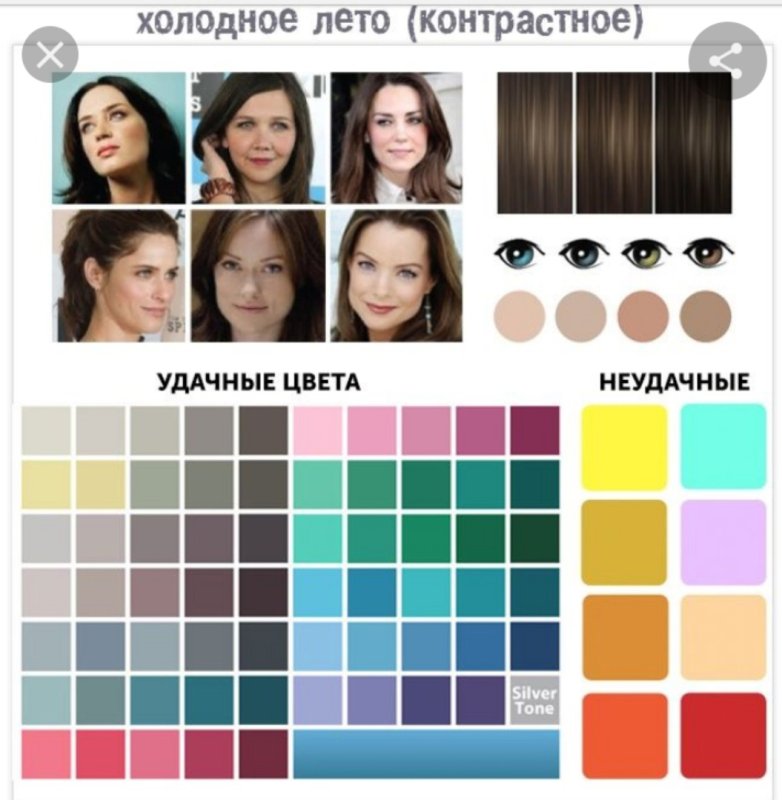 Цветотип темная зима