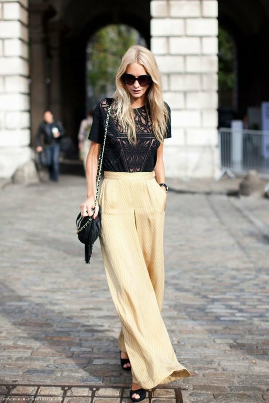 Брюки палаццо Street Style