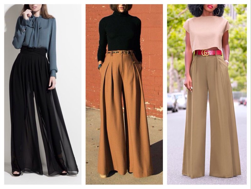 Брюки палаццо Street Style