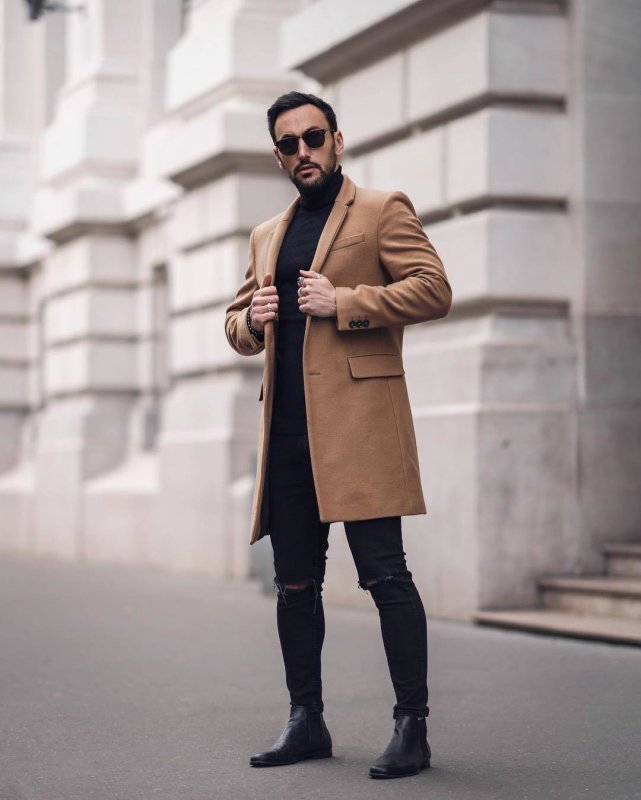 Мужское пальто Camel Street Style