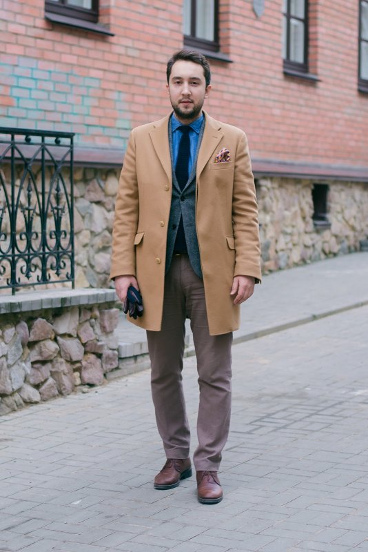 Мужское пальто Camel Street Style