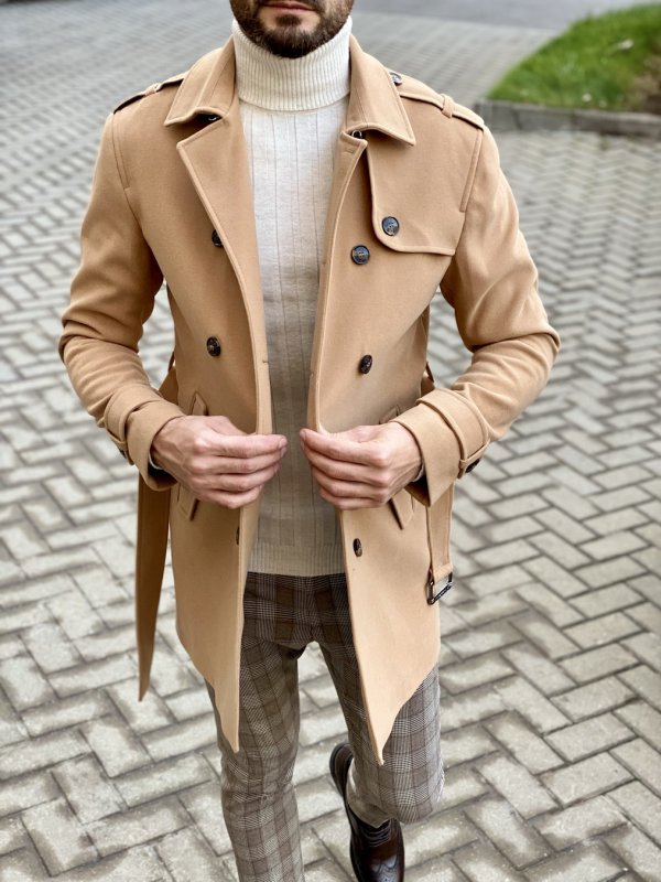 Мужское пальто Camel Street Style