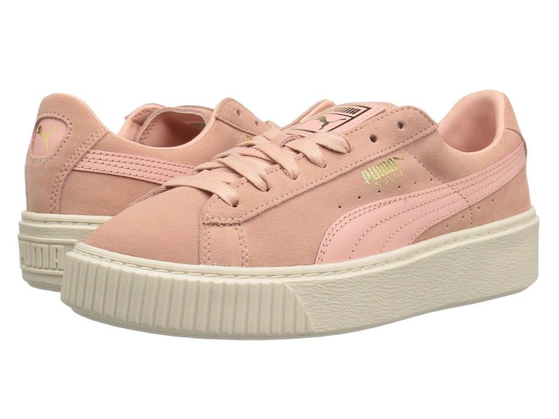 Puma Wild Rider Sneakers in White Pink and Mint