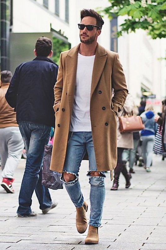 Мужское пальто Camel Street Style