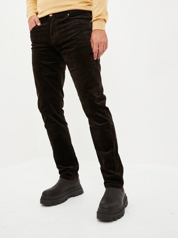 Вельветовые брюки HM Regular Fit