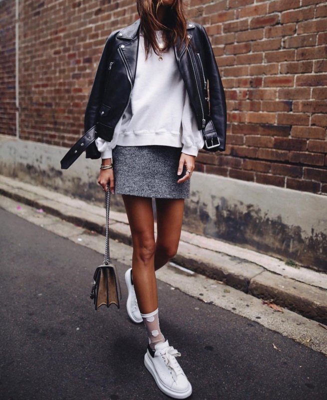 Белый костюм Street Style