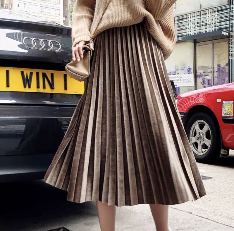 Плиссированная юбка YSL 2020