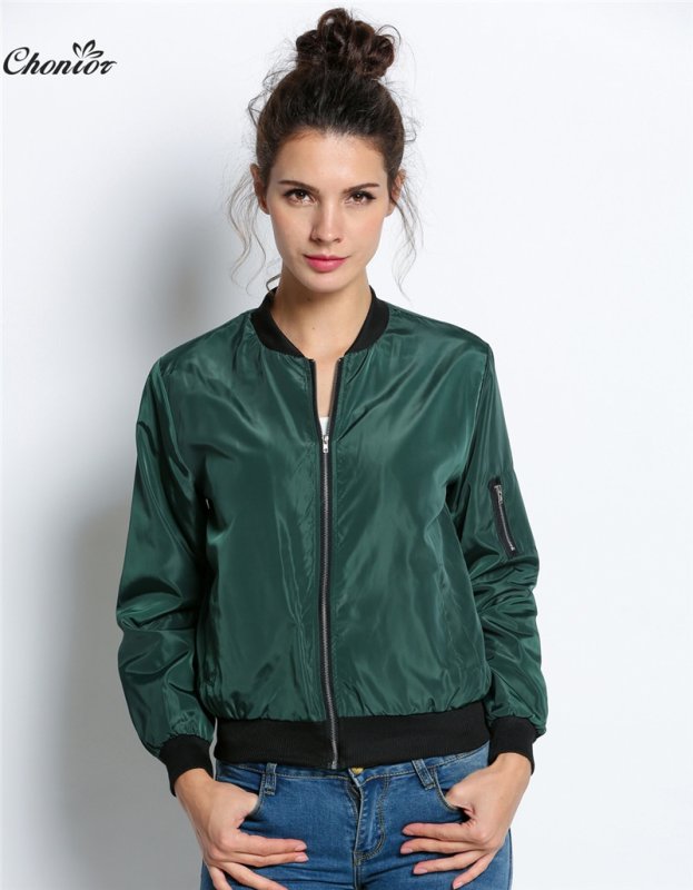 Бомбер Zara зеленый