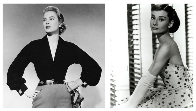Audrey Hepburn and Grace Kelly