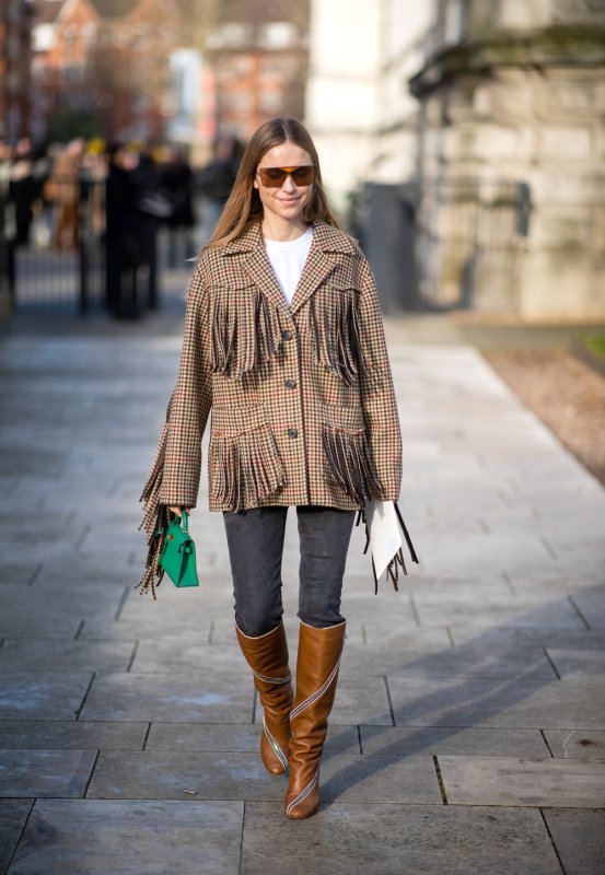 Street Style 2022 куртка с бахромой