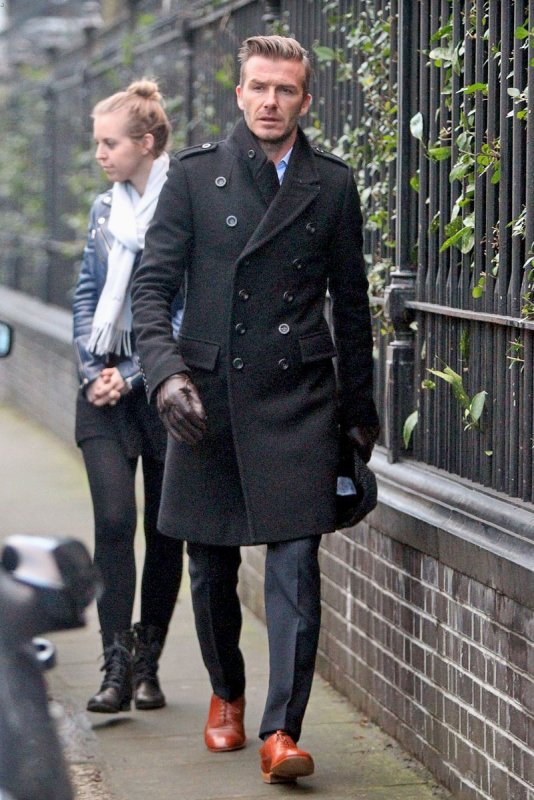 Мужской бушлат Schott Classic Melton Wool Navy Peacoat 740