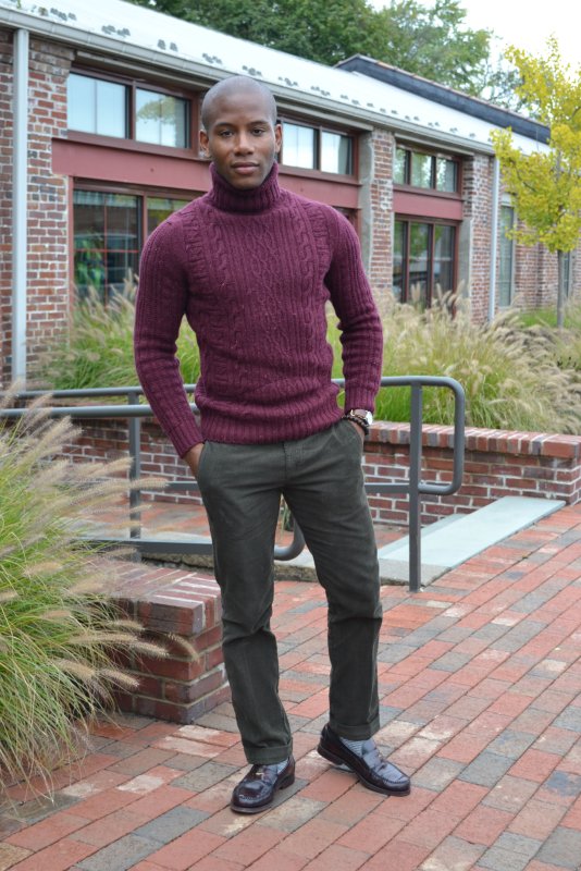 Outfit Black Turtleneck men