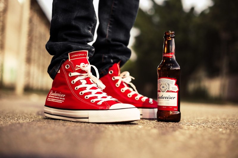 Кеды конверс мужские расцветки Budweiser