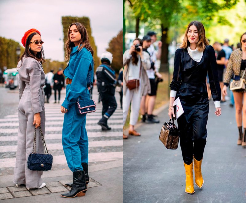 Street Style ковбойские сапоги