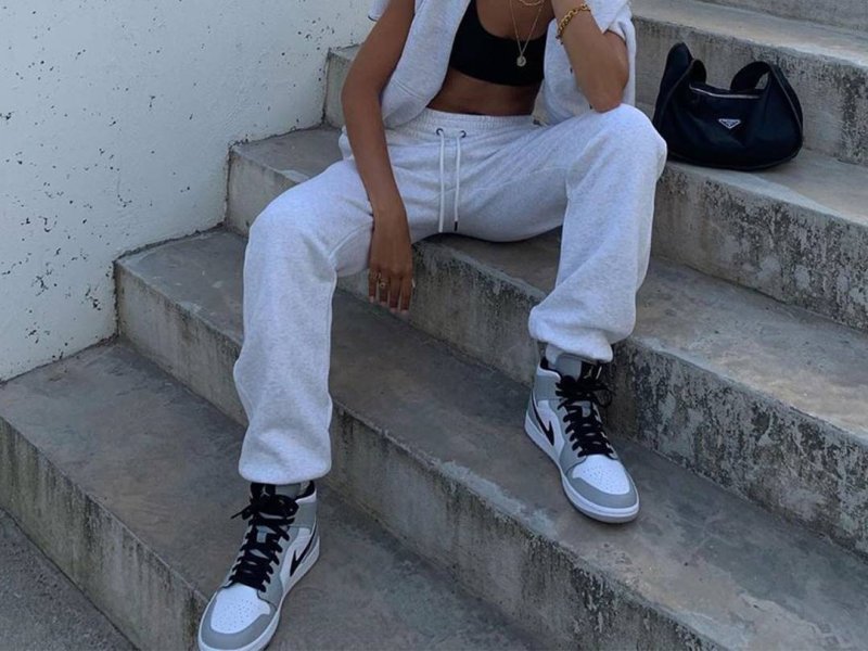 Air Jordan 1 с джинсами