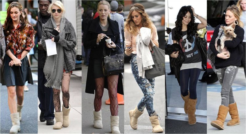 Знаменитости в UGG