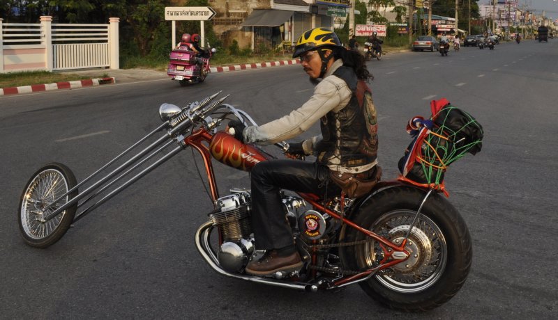 Harley Davidson Dyna девушка