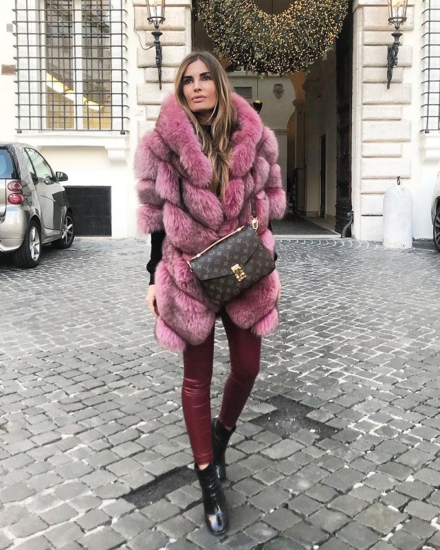 Шуба сердце Saint Laurent