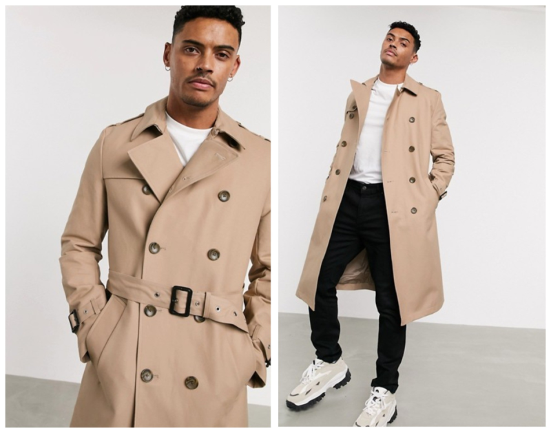 Street Style man тренч
