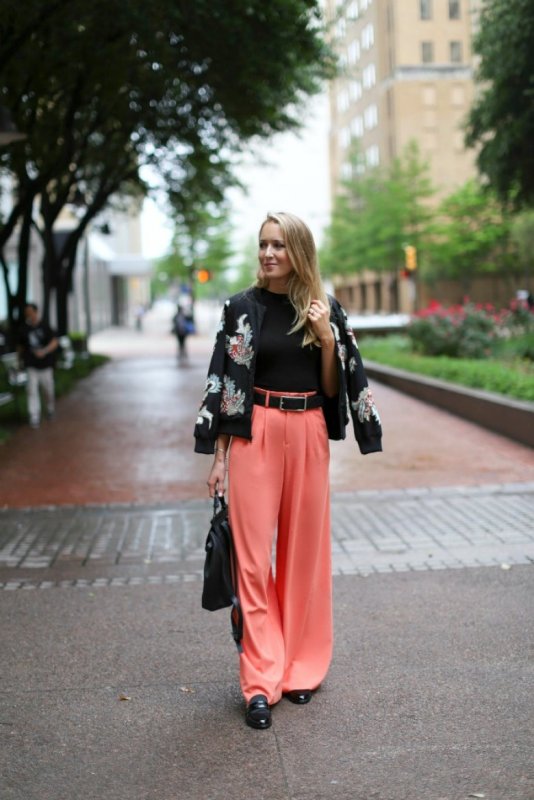 Брюки палаццо outfit