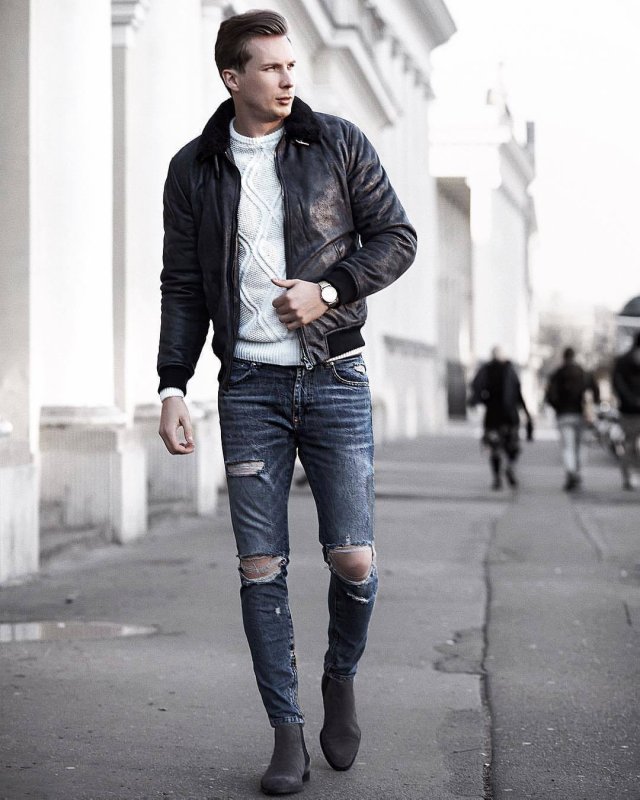 Ботинки Челси мужские Lookbook