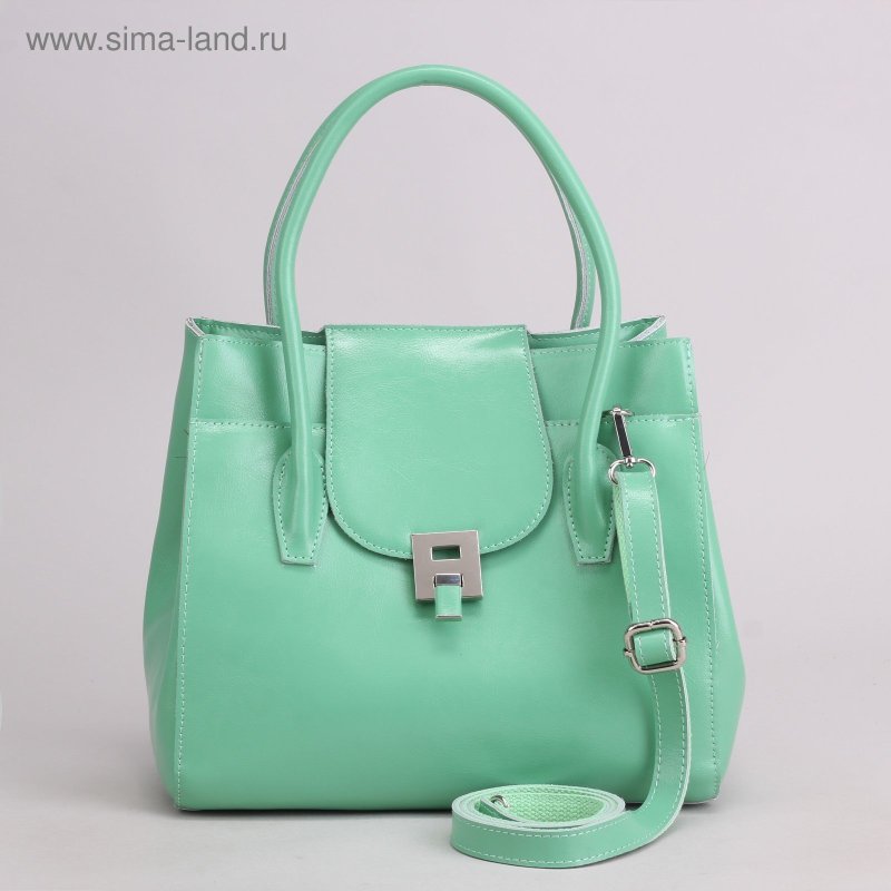 Prada сумка мятного цвета
