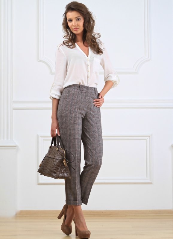 Massimo Dutti классические брюки серые