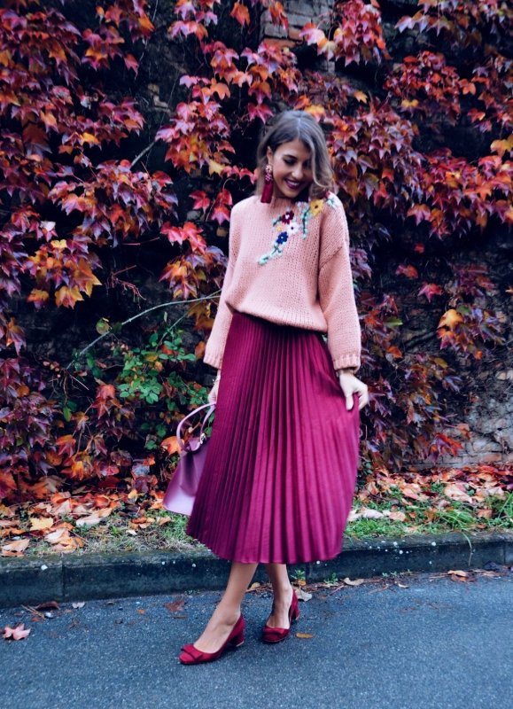 Light Purple skirt outfit
