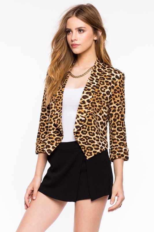 Блейзер леопардовый Zara