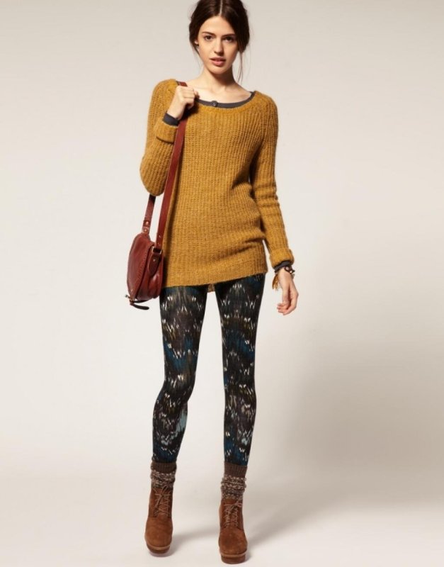 Лосины из хлопка ASOS 4505