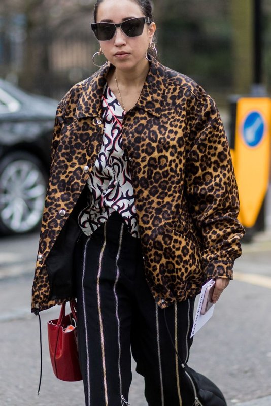 Cheetah Print Puffer Jacket Kors
